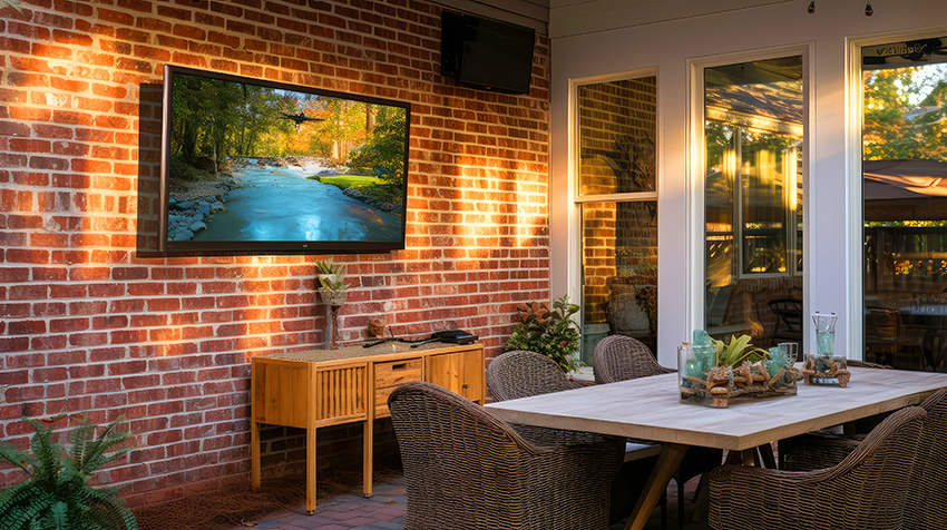 Weatherproof Outdoor TV Installation Entertainment Princeton, Mercer County, NJ